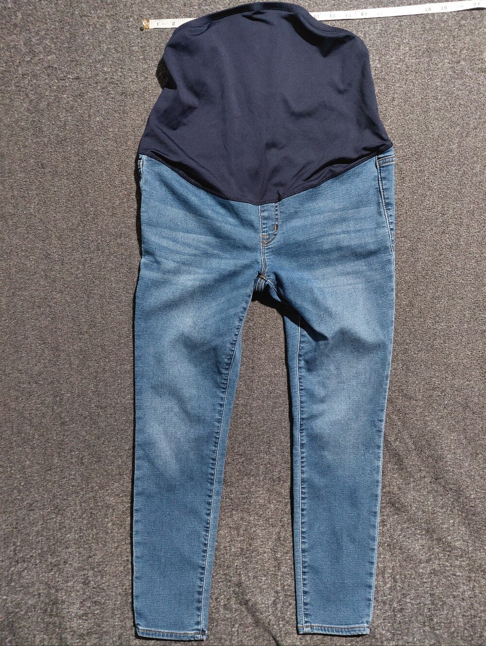 J. Crew Maternity Skinny Jeans with Stretch Panel - Blue